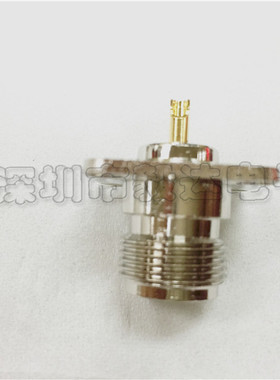 RF射频头N型母头SL16细针母座四孔大法兰安装焊针NKFD纯铜正品