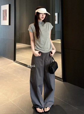 KAPOK-26年早春半高领百搭针织打底上衣小衫