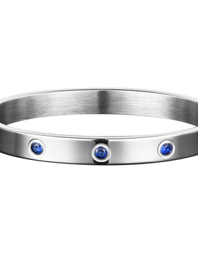 欧美袖口手镯不锈钢大气情侣