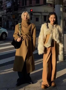 笑笑家同款2023秋冬新款韩版高级感渐变色毛毛短款外套女环保皮草