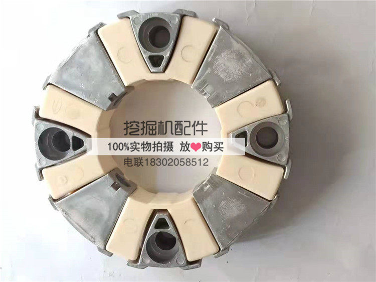 挖掘机配件165K联轴器现代320-7/R275-9/R335-7连接胶总成*铝块