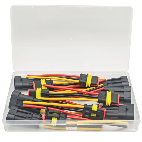 汽车防水电线连接器三线插头