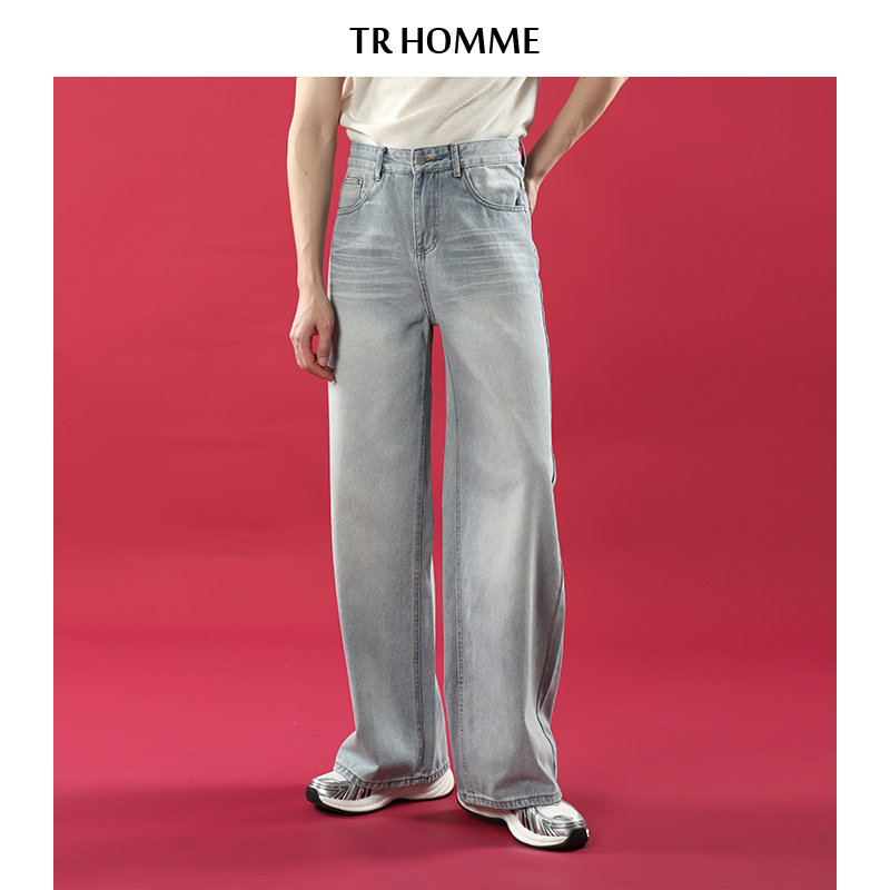 TRHOMME浅蓝色牛仔裤