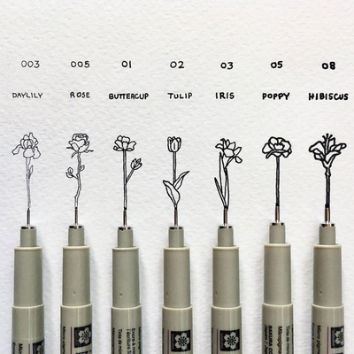 日本进口SAKURA樱花针管笔美术生专用防水绘画勾线笔速写描线漫画