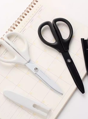 日本kokuyo国誉剪刀SAXA飒飒剪儿童家用剪刀剪纸安全手工便携剪子