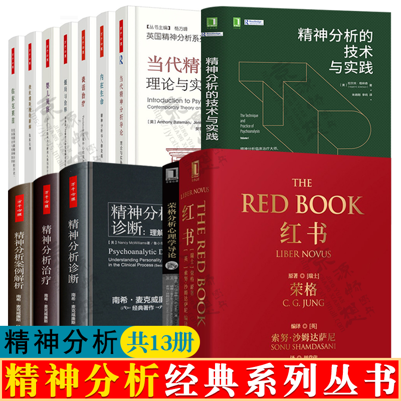 英国精神分析系列丛书 精神分析导论 俄狄浦斯情结 临床克莱茵 红书 荣格分析心理学 精神分析诊断治疗 心理咨询师治疗教材书籍