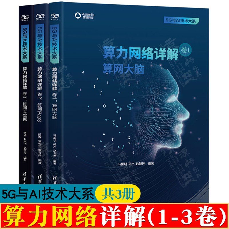 算力网络详解 123卷 算网大脑+算网PaaS+算网大数据 5G与AI技术 算力网络顶层设计 算力网络大脑技术架构与实现 算网关键技术书籍