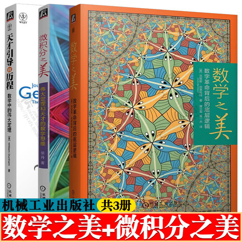 数学之美:数字革命背后的底层逻辑+微积分之美:伟大定理和天才的数学思维+天才引导的历程:数学中的伟大定理 数学教材书籍