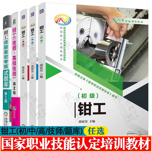 钳工初级 钳工中级 钳工高级 钳工技师高级技师 钳工技能鉴定考核试题库 钳工技能 钳工基础知识 钳工工艺与技能训练 钳工书籍