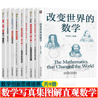 数学写真集 无需语言证明 直观思考进阶 图解直观数学 群论彩图版 组合证明艺术 麦克斯韦方程 改变世界的数学 数学创新思维训练