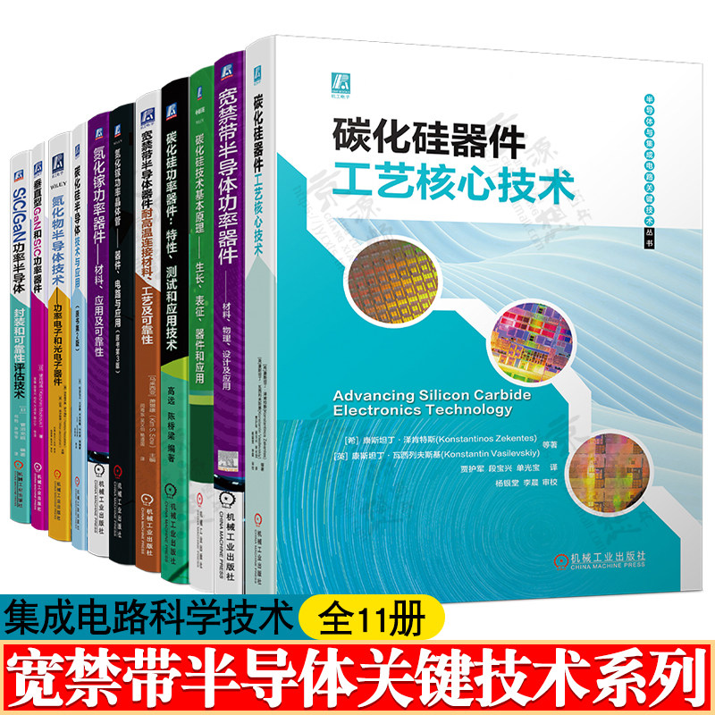 宽禁带半导体关键技术碳化硅器件工艺核心技术氮化镓功率器件特性测试应用可靠性SiC/GaN功率半导体封装 芯片集成电路工艺技术书籍