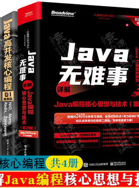 Java无难事 详解Java编程核心思想与技术 孙鑫+Java高并发核心编程 尼恩 NIO Netty+多线程 锁 JMM JUC高并发设计+Web应用架构书籍