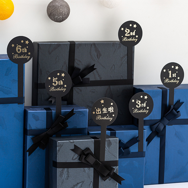 烫金岁数牌数字牌生日牌