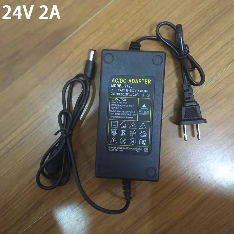 启锐QR488/588/668快递电子面单打印机配件电源适配器电源线插头