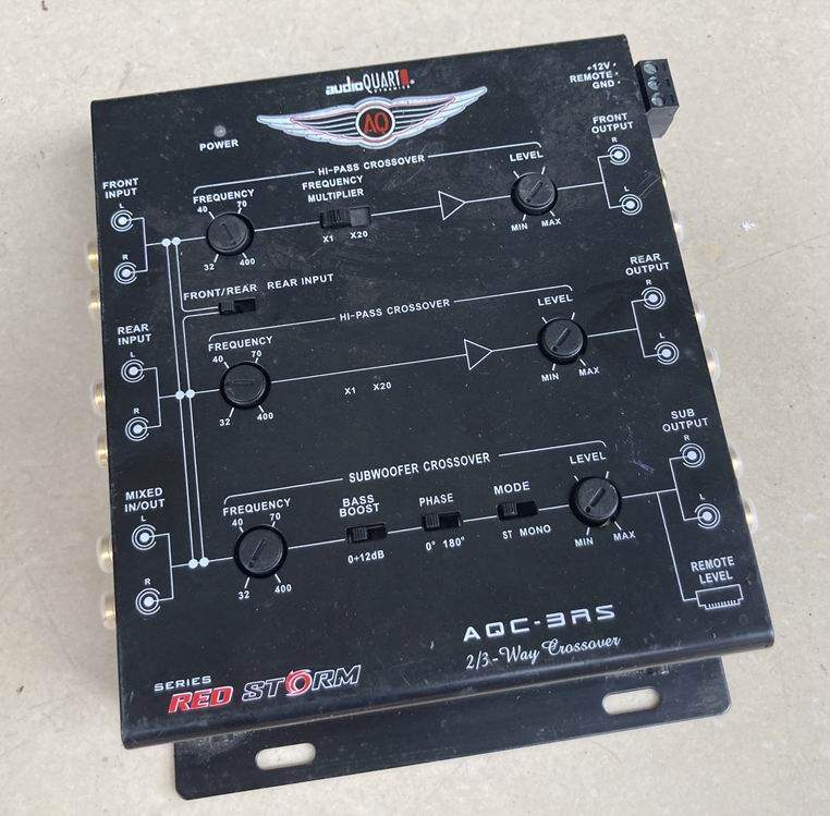原装AQ汽车音响均衡器 电子分频器 车载音响调音板 前级EQ