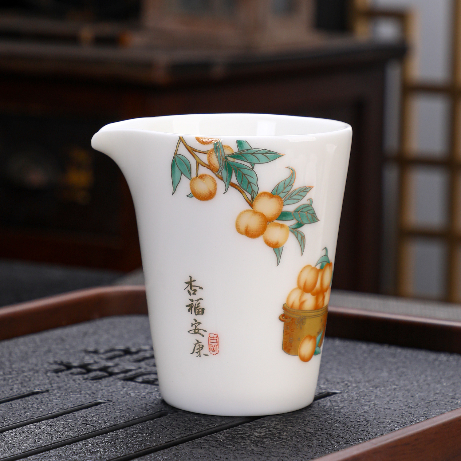 公道杯简约分茶器茶海德化羊脂玉瓷陶瓷倒茶器功夫茶具泡茶零配件