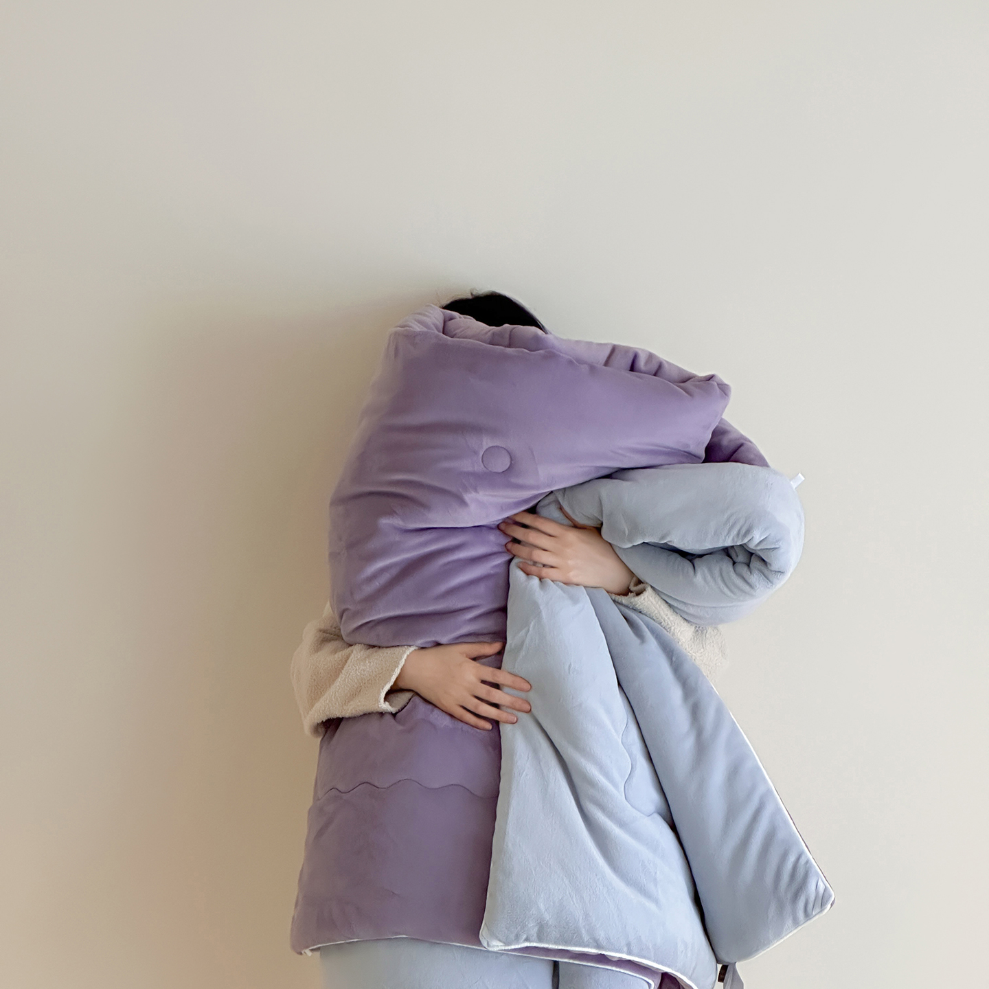 无印良品牛奶绒加厚被子双面云丝绒被芯棉被毛绒保暖超柔春秋冬被