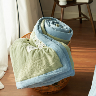 小义優品A类全棉双层提花大豆被子夏被芯棉被夏凉被空调被四件套