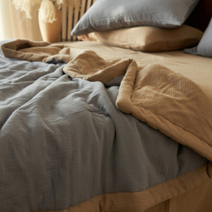 小义優品A类全棉双层提花大豆被子夏被芯棉被夏凉被空调被四件套