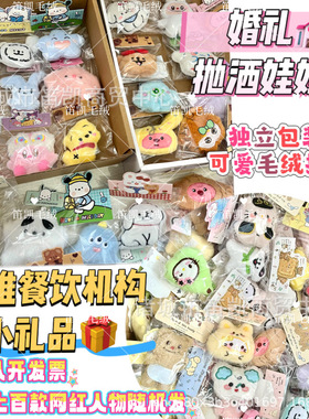 婚礼抛洒娃娃毛绒挂件玩偶送朋友公司开业礼物地吊坠小礼品公仔