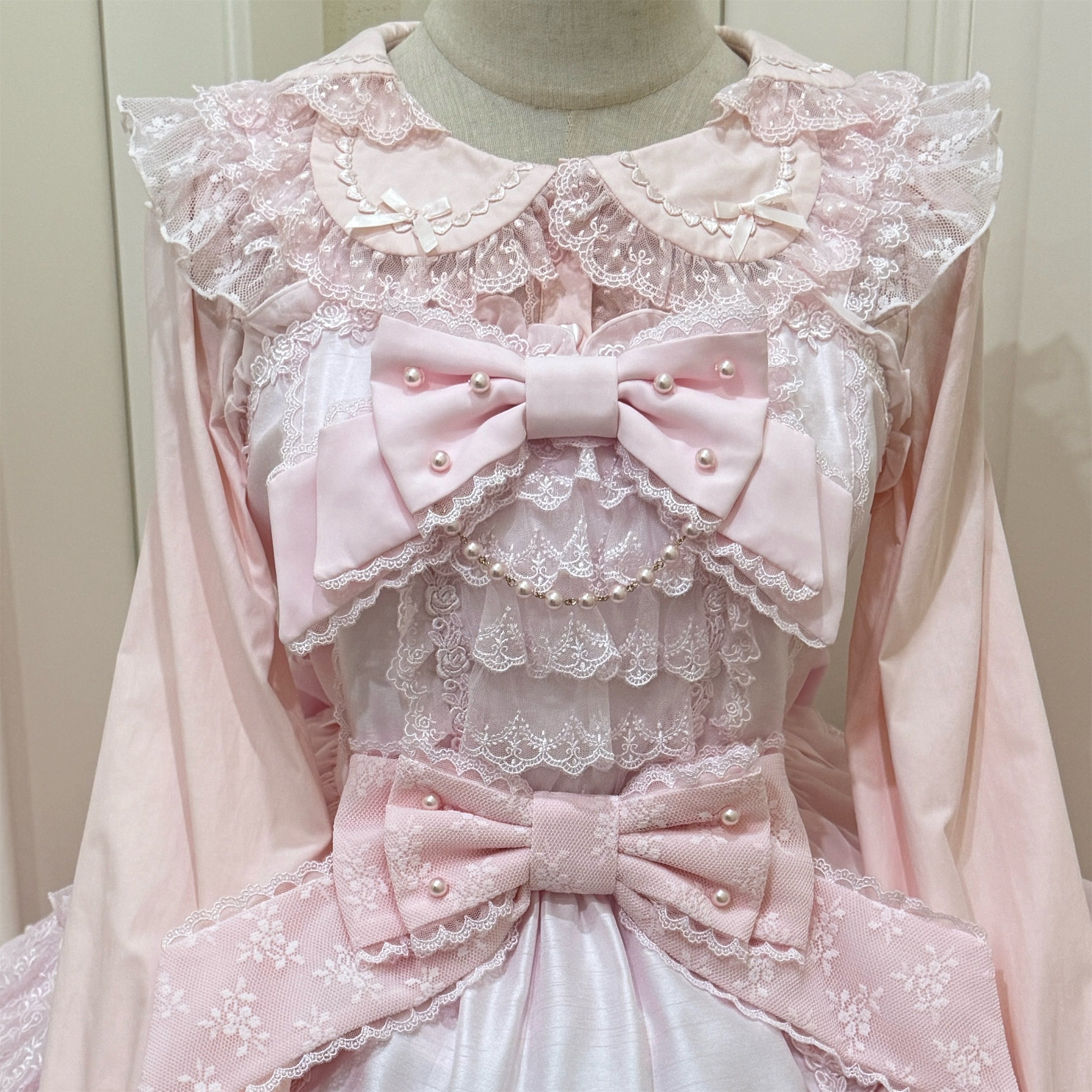 【预约】hana小茉莉4.0lolita原创花瓣领纯棉长袖内搭短袖衬衣,模玩/动漫/周边/娃圈三坑/桌游,lolita衬衫/内搭,淘宝优惠券,粉丝福利购,淘宝优惠卷