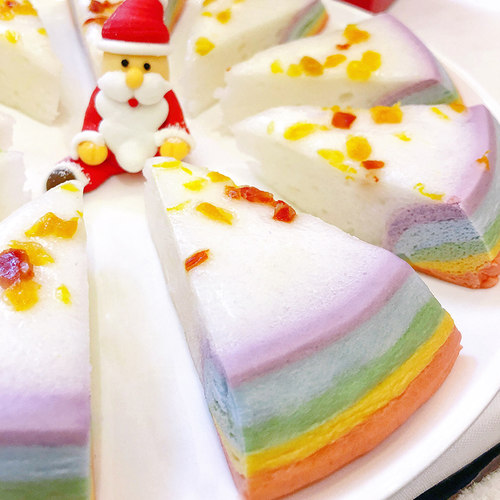 果粒多彩虹糕加热即食发糕点心