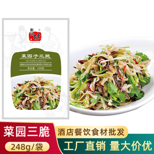 彭记坊菜园子三脆下饭菜萝卜竹耳黑木耳榨菜湘菜酒店饭店半成品