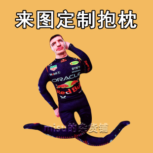 F1维斯塔潘老鼠干潘子红牛抽象抱枕铁丝玩偶挂件赛车周边来图定制