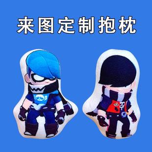 黑鸟艾德加玩偶荒野乱斗游戏周边搞笑表情包来图定制冬季暖手抱枕