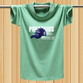 胖子汗衫 2025夏季 大码 t恤男宽松型青年弹力半袖 圆领冰感透气短袖