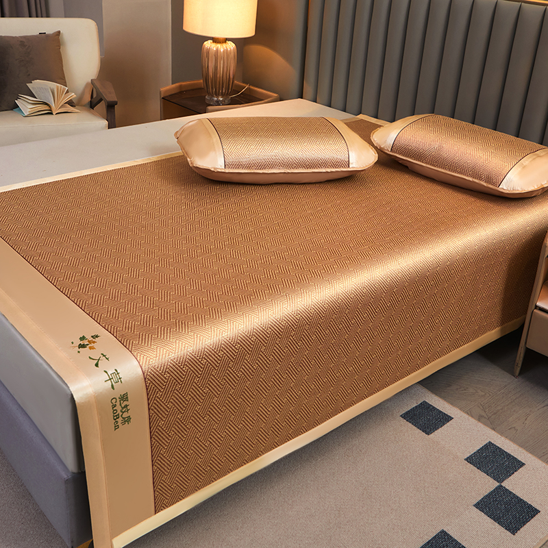 2024凉席1.8x2.0m藤席1.5米床冰藤180双人床200夏季220加厚可折叠