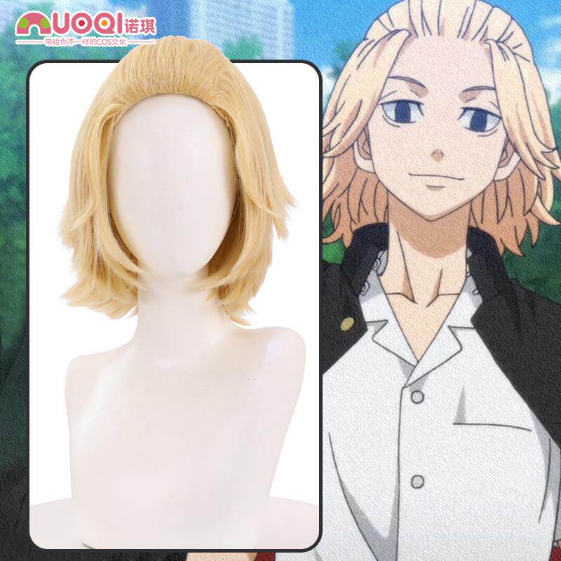 东京卍复仇者/重生之道 佐野万次郎cos假发金色背头动漫cos假毛