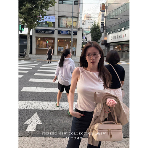 三喜threec100%婴儿棉/私服背心