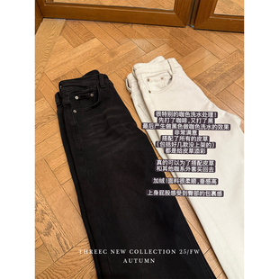 独家洗水色牛仔裤 三喜threec 收屁股绒 泛红必买 女 强推强推