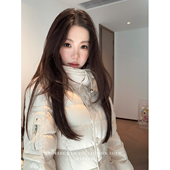 设计感奶呼呼收腰90白鸭绒羽绒服女冬季 三喜threec 法式 保暖外套