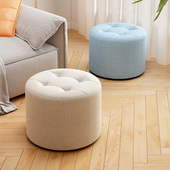 小凳子家用矮凳客厅坐墩圆凳布艺出租房用小板凳结实耐用网红椅子