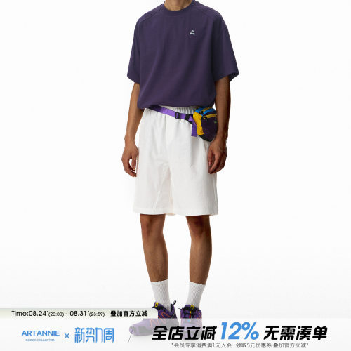 ARTANNIE 夏季新款运动短裤男美式直筒宽松沙滩裤松弛感男生裤子