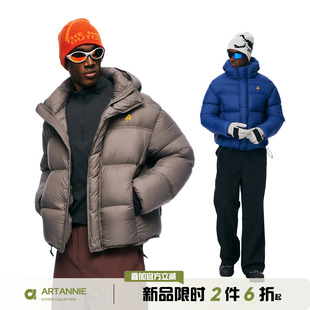 ARTANNIE户外泡芙羽绒服男款冬季白鸭绒男生外套加厚保暖龟背衣服