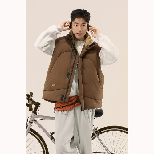 ARTANNIE 羽绒马甲男款90白鸭绒户外冬季保暖百搭羽绒服背心外套