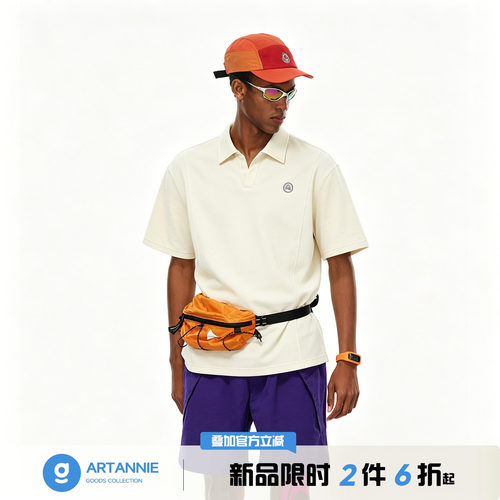ARTANNIE【5/21 00点新品限时2件6折】美式运动polo衫男款短袖t恤