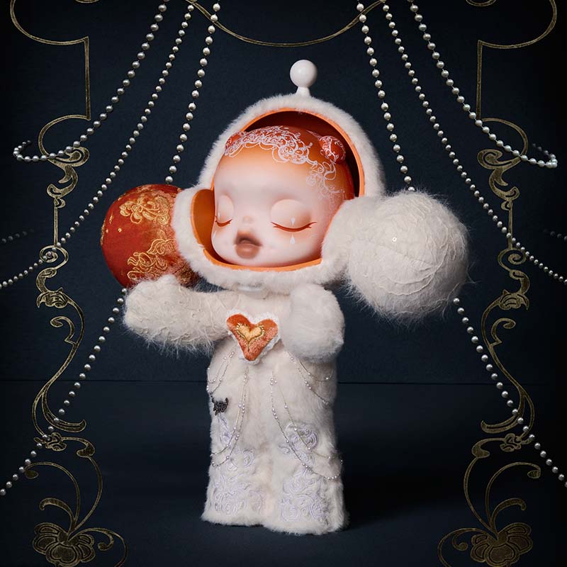 POPMART泡泡玛特MEGA a SKULLPANDA400%白月sp大娃手办玩具礼物