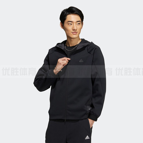 Adidas阿迪达斯 官方正品秋冬款男子运动休闲连帽夹克外套 HY5835