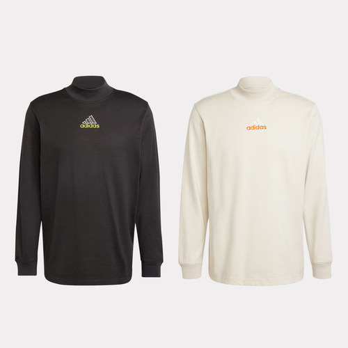 阿迪达斯LS MOCK NECK Q1男子半高领运动长袖T恤JD5401 JD5402