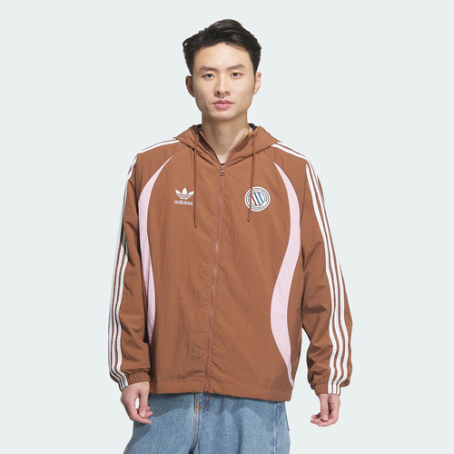 阿迪达斯ADICOLOR HD JKT复古穿搭运动宽松连帽夹克外套 JL8359