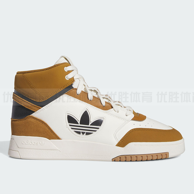 adidas阿迪达斯 DROP STEP三叶草男女中高帮耐磨板鞋 IF2678