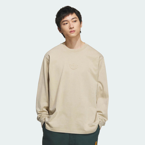 阿迪达斯WASHED SS TEE M男子复古运动长袖圆领T恤 JV6936