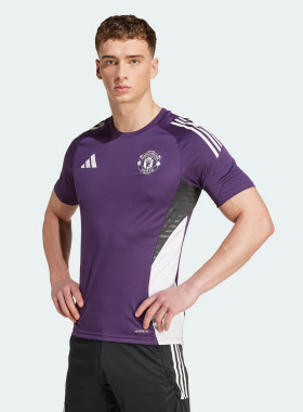 阿迪达斯MUFC TR JSY曼联速干足球训练运动短袖球衣 JP3112