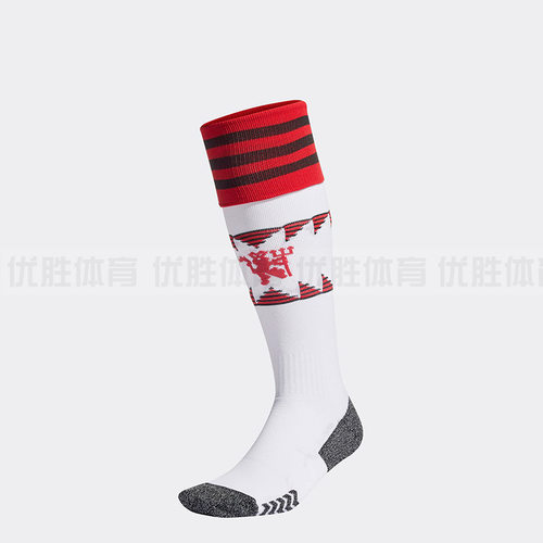 阿迪达斯官方正品22/23曼联主场球员版男女足球袜一双装H13893