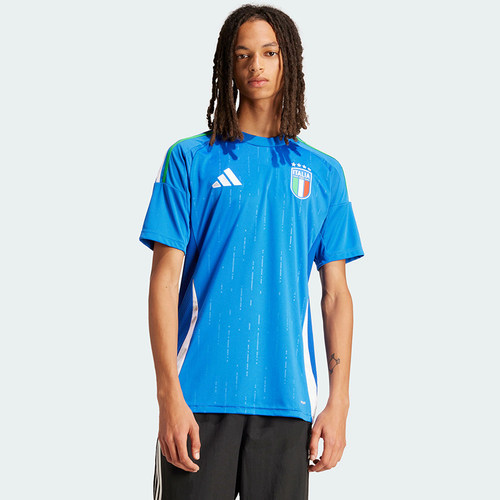 Adidas阿迪达斯2024欧洲杯意大利主场球迷版球衣短袖足球服IN0657
