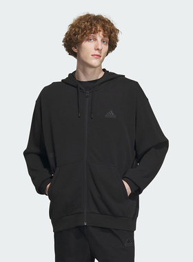 阿迪达斯ST FL MH KN JKT运动休闲连帽夹克外套 IT3963 IT3964